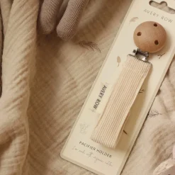 Pacifier Clip - Corduroy / cream