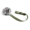 Pacifier Clip - Green Flower