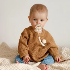 Pacifier Clip Halo - Off White