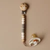 Pacifier Clip Ora- Wood White