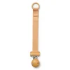 Pacifier Clip Wood - Gold