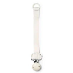 Pacifier Clip Wood - Vanilla White