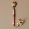 Pacifier-Clip Ora Wood Peach B