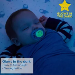 Pacifiers Day & Night(4) 0-6m