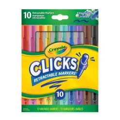 10-Pack Clicks Retractable Markers