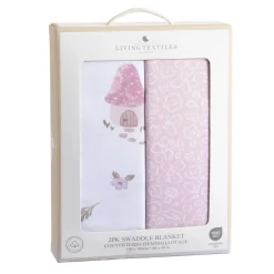 2-pack Jersey Swaddle - Mushroom House