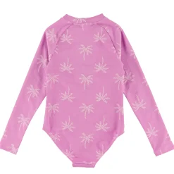 Palm Trees Long Sleeve Swimsuit 2-14
