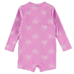 Palm Tress Long Sleeve Swimsuit 3-24m