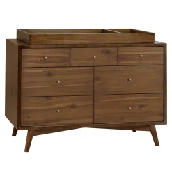 Palma 7-Drawer Double Dresser - Natural Walnut