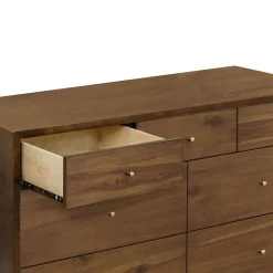 Palma 7-Drawer Double Dresser - Natural Walnut