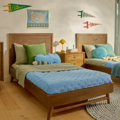 Palma Twin Bed - Natural Walnut