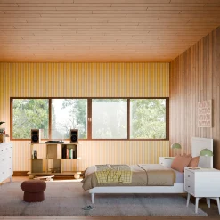 Palma Twin Bed - White