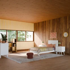 Palma Twin Bed - White