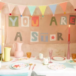 Pastel Pompom Flag Garland