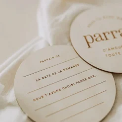 Pastilles en Bois - Parrain