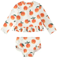 Peaches 2 Piece Long Sleeve Swimsuit 6-24m