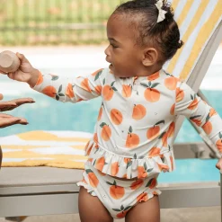 Peaches 2 Piece Long Sleeve Swimsuit 6-24m