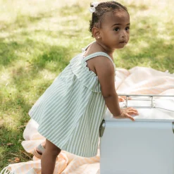 Peaches Striped Dress 3-24m