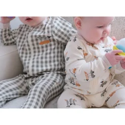 Peas Gingham Pajamas 0-30m