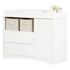 Peek-a-boo Changing Table - Pure White