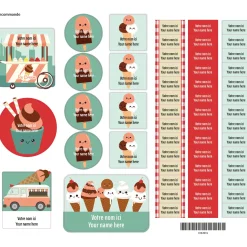 Peel And Stick Name Labels – Ice Cream
