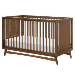Peggy Mid-Century 3-in-1 Convertible Crib - Walnut