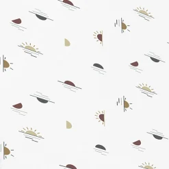 Percale Crib Sheet - Suns