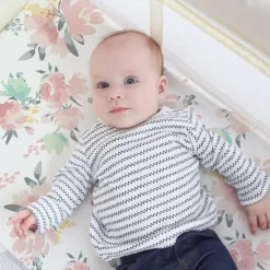 Percale Playard Sheet - Flowers