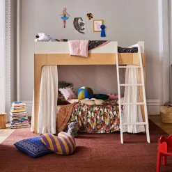 Perch Bunk Bed Full - Natural/ White