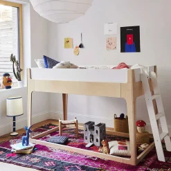 Perch Nest Twin Bed - Natural/ White