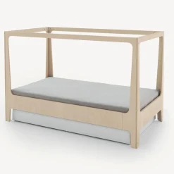 Perch Nest Twin Bed - Natural/ White