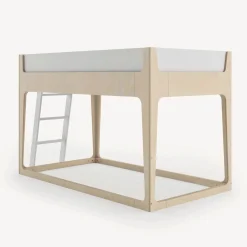 Perch Nest Twin Bed - Natural/ White