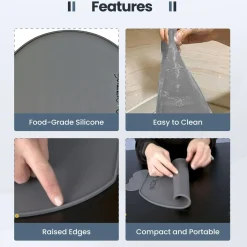 Perch Silicone Placemat - Grey