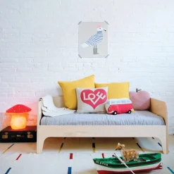 Perch Toldder Bed - Natural/ Whte