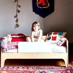 Perch Toldder Bed - Natural/ Whte