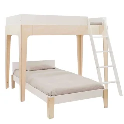 Perch Twin Bunk Bed - Natural/ White