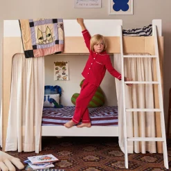 Perch Twin Bunk Bed - Natural/ White