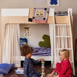 Perch Twin Bunk Bed - Natural/ White