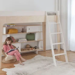 Perch Twin Loft Bed - Natural/ White