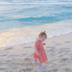 Picnic Coral Dress 3-24m