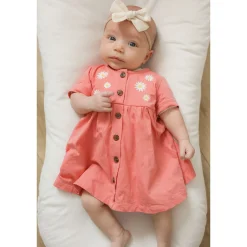 Picnic Coral Dress 3-24m