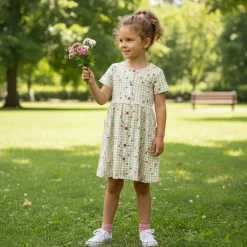 Picnic Peaches Dress 2-8