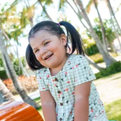 Picnic Peaches Dress 2-8