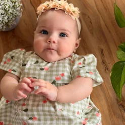 Picnic Peaches Dress 3-24m