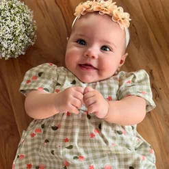 Picnic Peaches Dress 3-24m