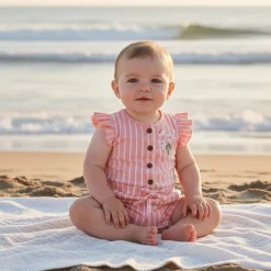 Picnic Striped Romper 3-24m