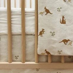 3-Piece Crib Bedding Kangaroo - Special Edition CHU Sainte‑Justine Foundation