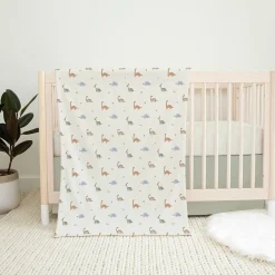 3-Piece Crib Bedding Set - Dinosaurs
