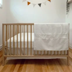 3-Piece Crib Bedding Set - Natural