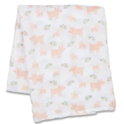 Piggies -Cotton Muslin Swaddle